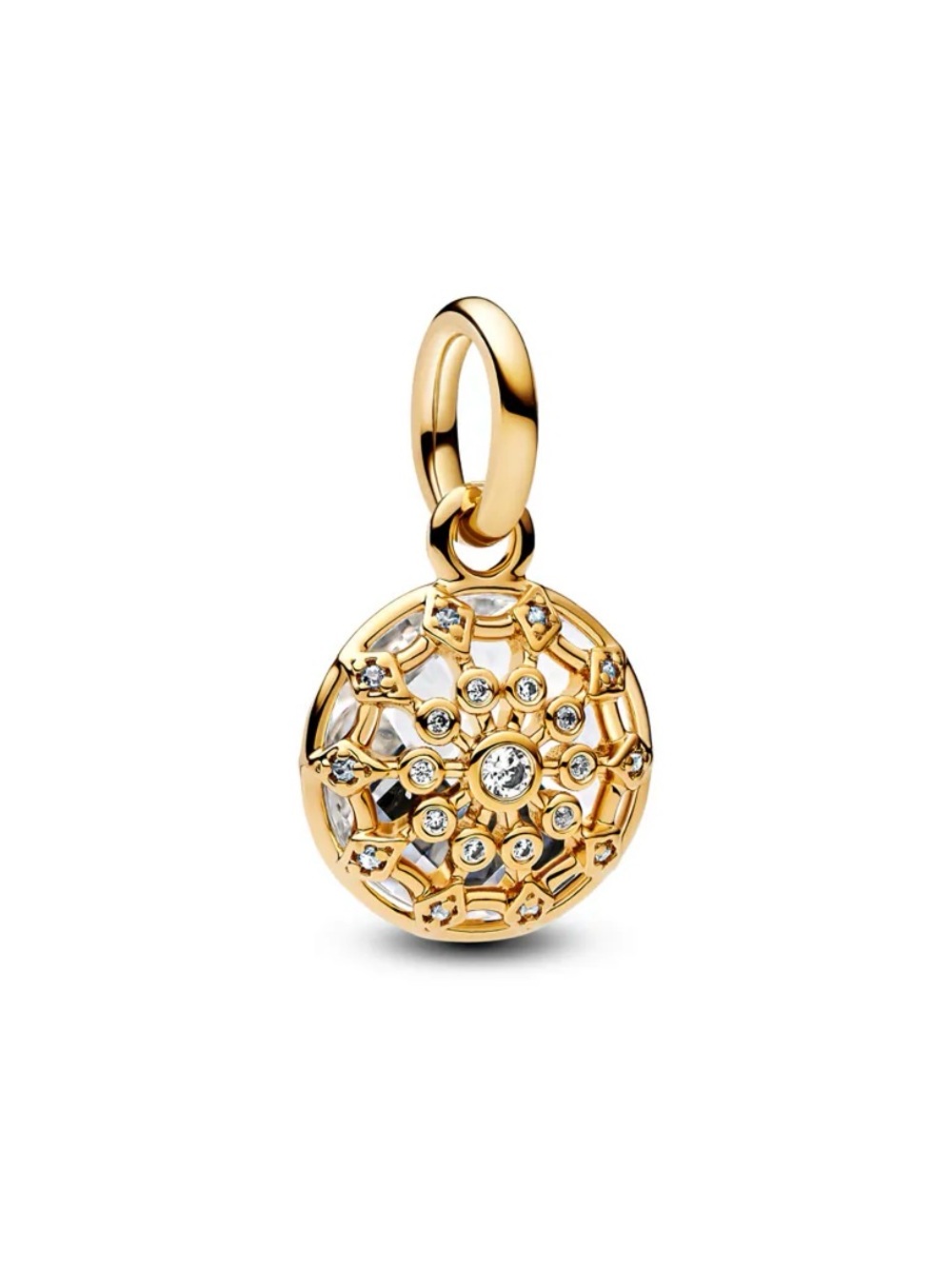 Pandora Gold Moments Galeries Lafayette Dome Dangle Charm